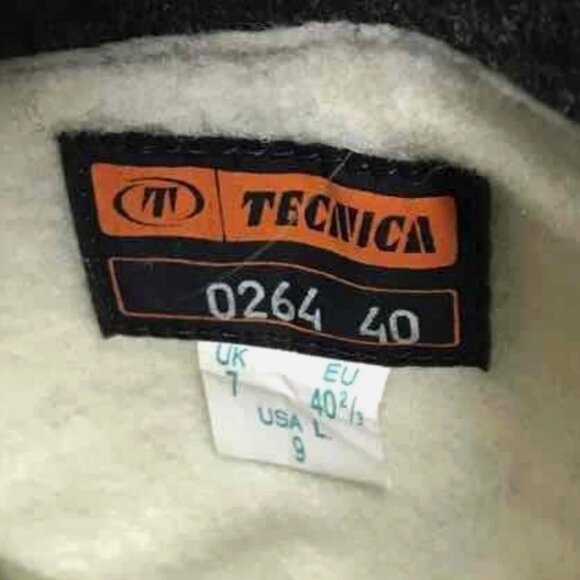 TECNICA Skandia Goat Fur Tall Apres Ski Boots Italy Women Size 9 US Black Winter - Picture 8 of 8